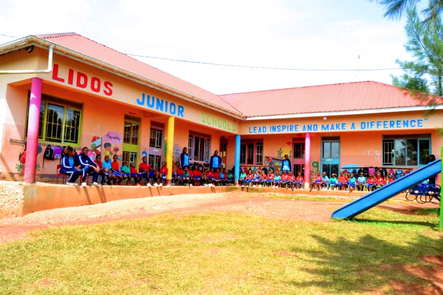 Pupils studying happily